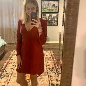 Dark Red Promesa Dress